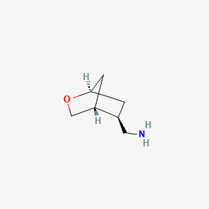 molecular formula C7H13NO B13484158 rac-1-[(1R,4R,5R)-2-oxabicyclo[2.2.1]heptan-5-yl]methanamine 