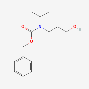 molecular formula C14H21NO3 B13484208 Benzyl (3-hydroxypropyl)(isopropyl)carbamate 