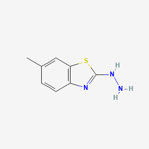 molecular formula C8H9N3S B1348422 2-Hydrazino-6-methyl-1,3-benzothiazole CAS No. 20174-69-0