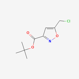molecular formula C9H12ClNO3 B13484245 Tert-butyl 5-(chloromethyl)-1,2-oxazole-3-carboxylate 