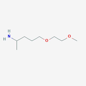 molecular formula C8H19NO2 B13484370 1-[(4-Aminopentyl)oxy]-2-methoxyethane 