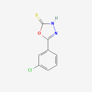 molecular formula C8H5ClN2OS B1348439 5-(3-Chlorophenyl)-1,3,4-oxadiazole-2-thiol CAS No. 41491-54-7
