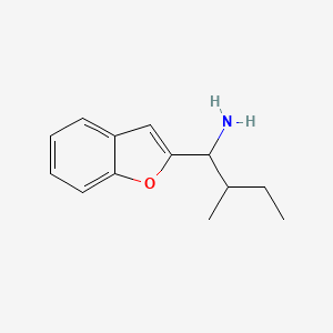 molecular formula C13H17NO B13484464 1-(Benzofuran-2-yl)-2-methylbutan-1-amine 