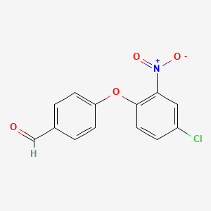 molecular formula C13H8ClNO4 B1348450 4-(4-Chloro-2-nitro-phenoxy)-benzaldehyde CAS No. 56135-50-3