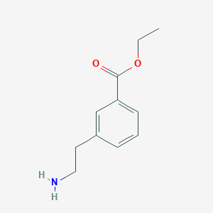 molecular formula C11H15NO2 B13484507 Ethyl 3-(2-aminoethyl)benzoate 