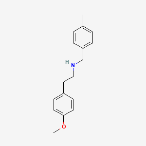 molecular formula C17H21NO B1348459 2-(4-Methoxyphenyl)-N-(4-methylbenzyl)ethanamine CAS No. 418781-20-1
