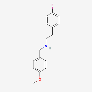 molecular formula C16H19ClFNO B1348461 2-(4-fluorophenyl)-N-(4-methoxybenzyl)ethanamine CAS No. 436099-73-9