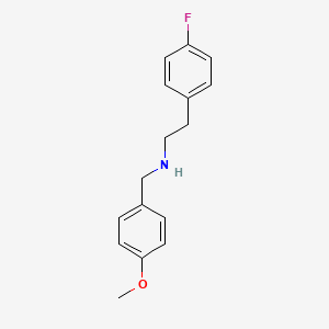 molecular formula C16H18FNO B1348461 2-(4-fluorophenyl)-N-(4-methoxybenzyl)ethanamine CAS No. 436099-73-9