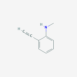 molecular formula C9H9N B13484611 2-ethynyl-N-methylaniline CAS No. 923270-57-9