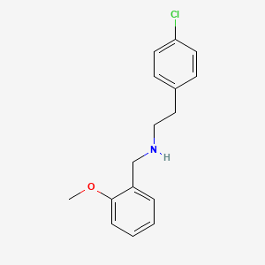 B1348462 2-(4-chlorophenyl)-N-(2-methoxybenzyl)ethanamine CAS No. 625408-34-6