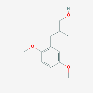 molecular formula C12H18O3 B13484626 2,5-Dimethoxy-I(2)-methylbenzenepropanol CAS No. 210104-58-8