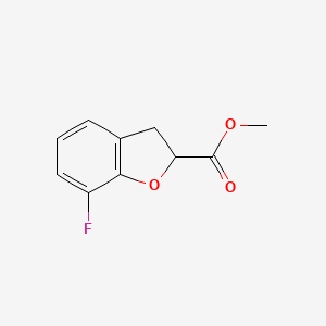 molecular formula C10H9FO3 B13484631 Methyl 7-fluoro-2,3-dihydrobenzofuran-2-carboxylate 