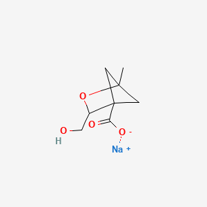 molecular formula C8H11NaO4 B13484648 Sodium 3-(hydroxymethyl)-1-methyl-2-oxabicyclo[2.1.1]hexane-4-carboxylate 