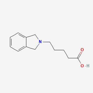 molecular formula C13H17NO2 B1348465 5-(1,3-Dihydroisoindol-2-yl)pentanoic acid CAS No. 312606-96-5