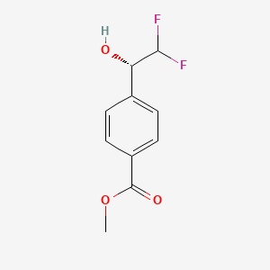 molecular formula C10H10F2O3 B13484671 methyl 4-[(1S)-2,2-difluoro-1-hydroxyethyl]benzoate 
