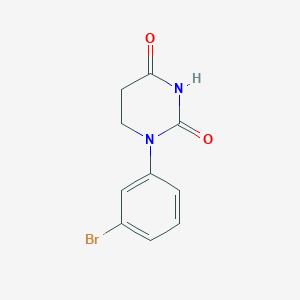 molecular formula C10H9BrN2O2 B13484680 1-(3-Bromophenyl)hexahydropyrimidine-2,4-dione 