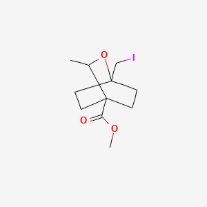 molecular formula C11H17IO3 B13484694 Methyl 1-(iodomethyl)-3-methyl-2-oxabicyclo[2.2.2]octane-4-carboxylate 