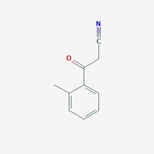 molecular formula C10H9NO B1348470 2-甲基苯甲酰乙腈 CAS No. 35276-81-4
