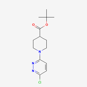 molecular formula C14H20ClN3O2 B13484705 Tert-butyl 1-(6-chloropyridazin-3-yl)piperidine-4-carboxylate 