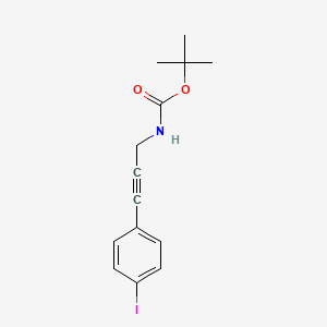 molecular formula C14H16INO2 B13484732 tert-Butyl [3-(4-iodophenyl)prop-2-yn-1-yl]carbamate CAS No. 819053-75-3