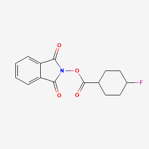 molecular formula C15H14FNO4 B13484815 (1,3-dioxoisoindol-2-yl) 4-fluorocyclohexane-1-carboxylate 
