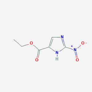 molecular formula C6H7N3O4 B13484817 ethyl 2-nitro-1H-imidazole-5-carboxylate 