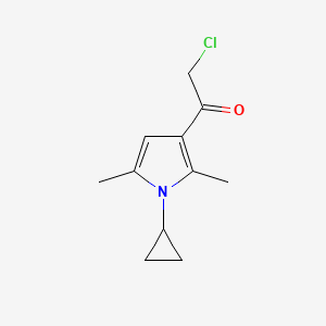 2-chloro-1-(1-cyclopropyl-2,5-dimethyl-1H-pyrrol-3-yl)ethanone