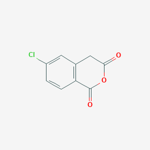 molecular formula C9H5ClO3 B13484822 6-chloro-3,4-dihydro-1H-2-benzopyran-1,3-dione 