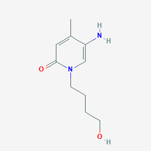 molecular formula C10H16N2O2 B13484949 5-Amino-1-(4-hydroxybutyl)-4-methylpyridin-2(1h)-one 