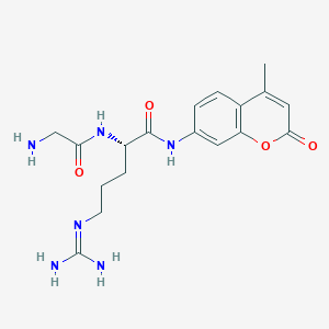 molecular formula C18H24N6O4 B1348498 H-Gly-Arg-AMC CAS No. 65147-19-5