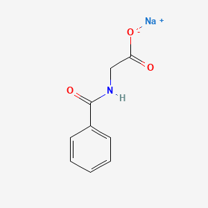 molecular formula C9H8NNaO3 B1348504 苯甲酸钠 CAS No. 532-94-5