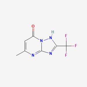 molecular formula C7H5F3N4O B1348506 5-甲基-2-三氟甲基-4H-[1,2,4]三唑[1,5-a]嘧啶-7-酮 CAS No. 198953-53-6