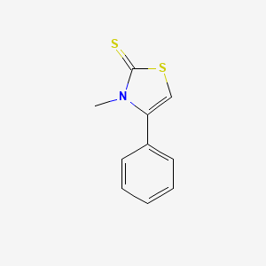 molecular formula C10H9NS2 B1348511 3-Methyl-4-phenylthiazoline-2-thione CAS No. 21402-19-7
