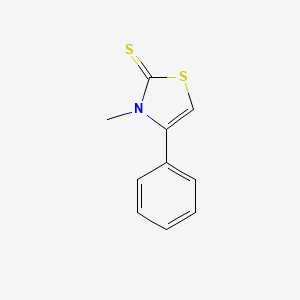 molecular formula C10H9NS2 B1348511 3-Methyl-4-phenylthiazole-2(3H)-thione CAS No. 21402-19-7