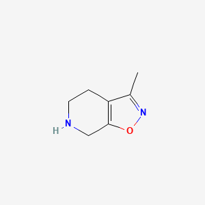 molecular formula C7H10N2O B13485110 3-Methyl-4,5,6,7-tetrahydroisoxazolo[5,4-c]pyridine 