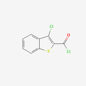 molecular formula C9H4Cl2OS B1348512 3-Chlorobenzo[b]thiophene-2-carbonyl chloride CAS No. 21815-91-8