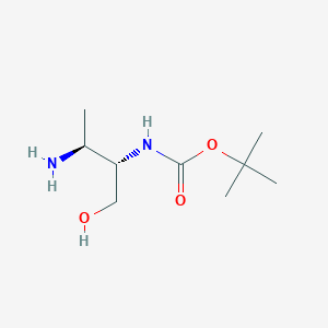 molecular formula C9H20N2O3 B13485187 tert-butyl N-[(2S,3S)-3-amino-1-hydroxybutan-2-yl]carbamate 