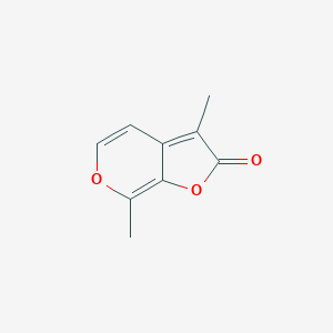 molecular formula C9H8O3 B134852 3,7-Dimethyl 2H-Furo[2,3-c]pyran-2-one CAS No. 857054-06-9