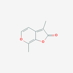 molecular formula C9H8O3 B134852 3,7-Dimethyl-2h-furo[2,3-c]pyran-2-one CAS No. 857054-06-9