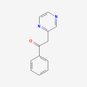 molecular formula C12H10N2O B1348525 1-Phenyl-2-pyrazin-2-ylethanone CAS No. 40061-45-8