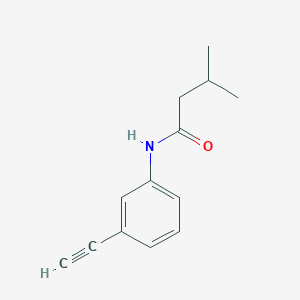 molecular formula C13H15NO B13485286 N-(3-ethynylphenyl)-3-methylbutanamide 