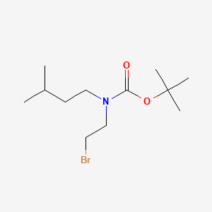 molecular formula C12H24BrNO2 B13485369 tert-butyl N-(2-bromoethyl)-N-(3-methylbutyl)carbamate 