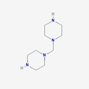 molecular formula C9H20N4 B13485444 Di(piperazin-1-yl)methane 