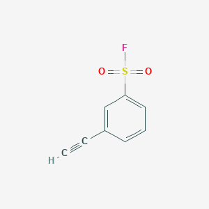 molecular formula C8H5FO2S B13485469 3-Ethynylbenzene-1-sulfonyl fluoride 