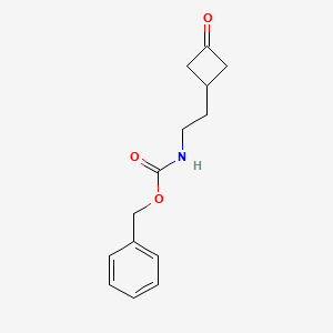 molecular formula C14H17NO3 B13485488 Benzyl (2-(3-oxocyclobutyl)ethyl)carbamate 