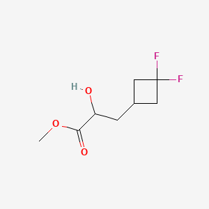 molecular formula C8H12F2O3 B13485528 Methyl 3-(3,3-difluorocyclobutyl)-2-hydroxypropanoate 