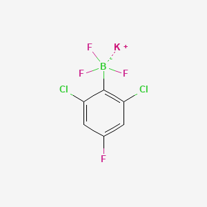 molecular formula C6H2BCl2F4K B13485532 Potassium (2,6-dichloro-4-fluorophenyl)trifluoroborate 