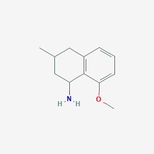 molecular formula C12H17NO B13485586 8-Methoxy-3-methyl-1,2,3,4-tetrahydronaphthalen-1-amine 