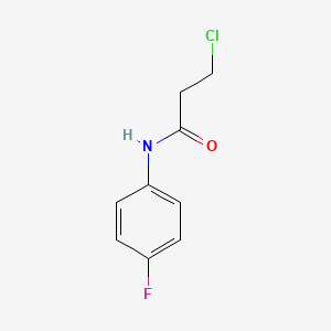 molecular formula C9H9ClFNO B1348562 3-chloro-N-(4-fluorophenyl)propanamide CAS No. 56767-37-4