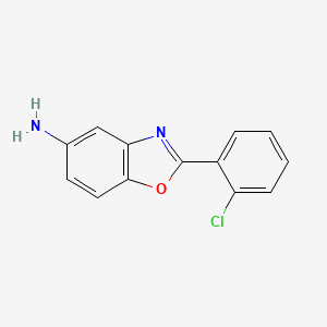 molecular formula C13H9ClN2O B1348570 2-(2-Chlorophenyl)-1,3-benzoxazol-5-amine CAS No. 293737-79-8